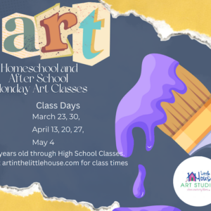 Spring  26 Monday Art 6 years old  and Up